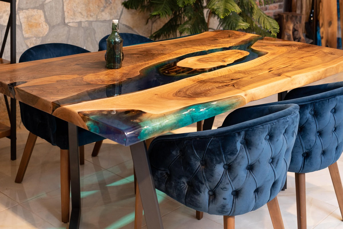 Epoxy dining store table