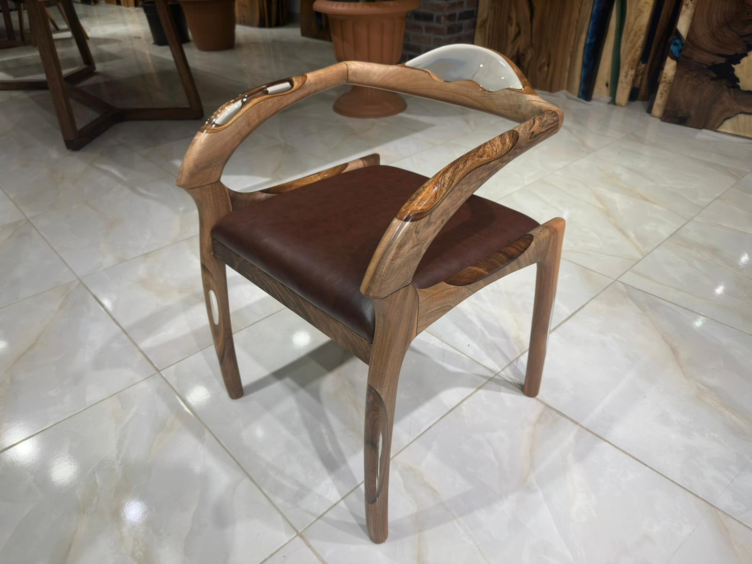 Epoxy Resin Dining Chairs