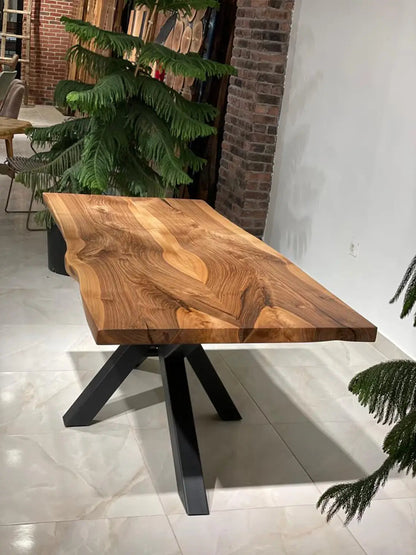 Custom Live Edge Walnut Dining Table