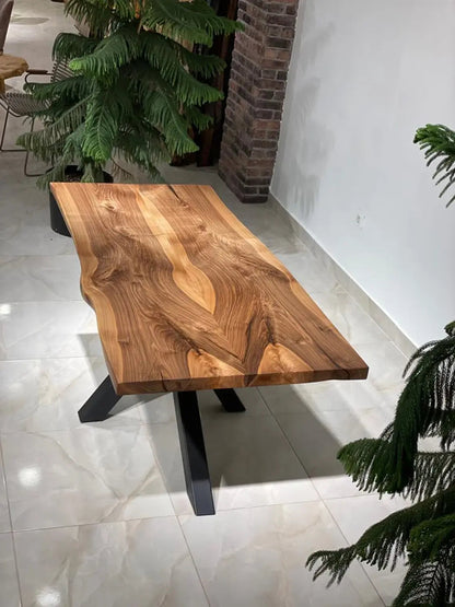 Custom Live Edge Walnut Dining Table