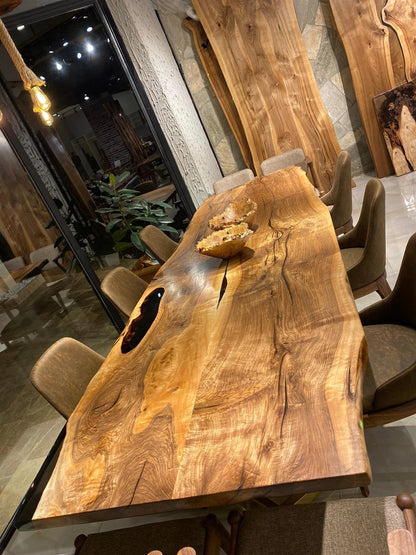 Custom Live Edge Walnut Large Dining Table