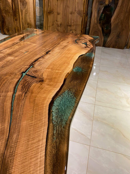 Custom Walnut Live Edge Dining Table Gul Natural