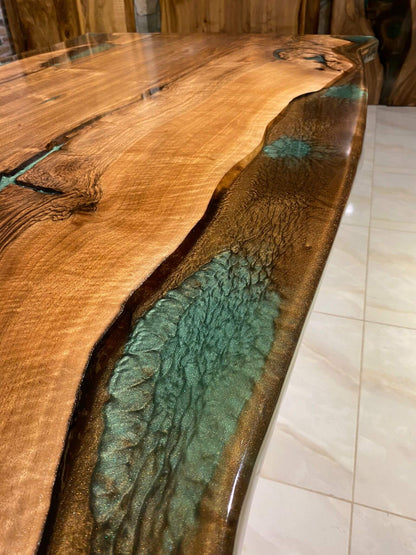 Custom Walnut Live Edge Dining Table