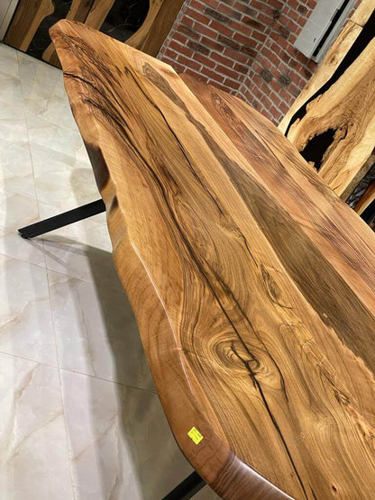 Live Edge Walnut Solid Wooden Table