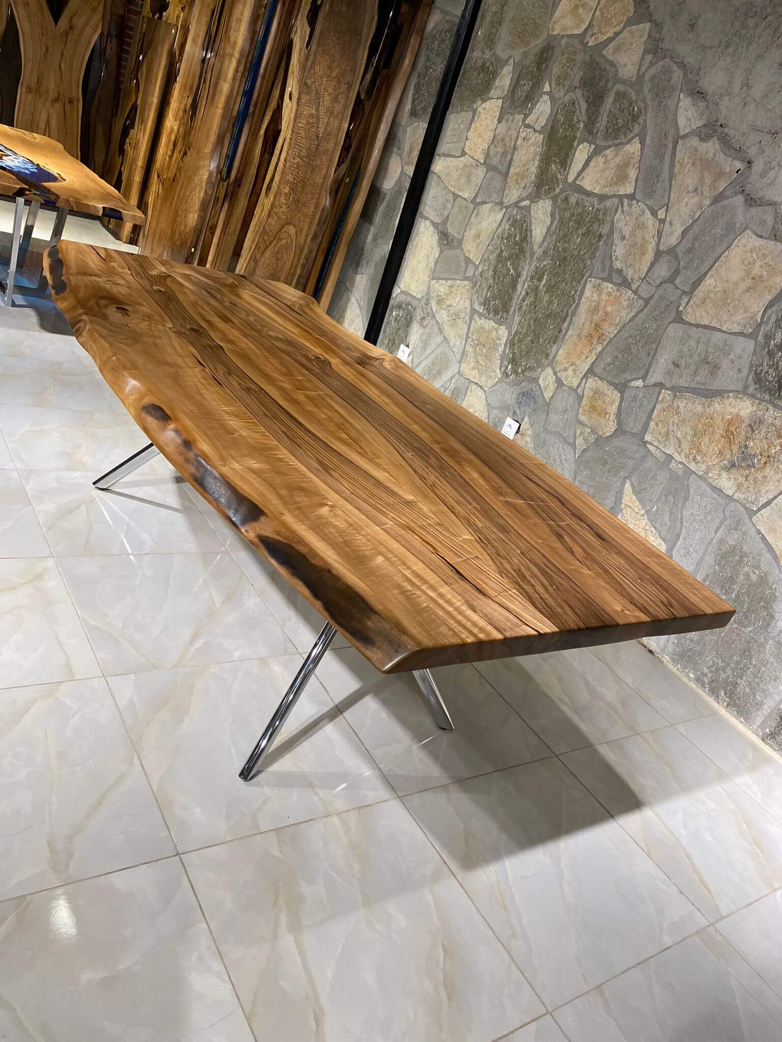 Walnut Solid Wood Table BTC 1094