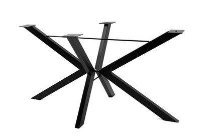 Anatolian Poplar Wood Blue Epoxy Dining Table with Blackjack Base