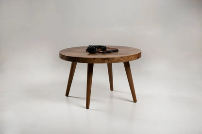 Scandinavian Round Walnut Coffee Table